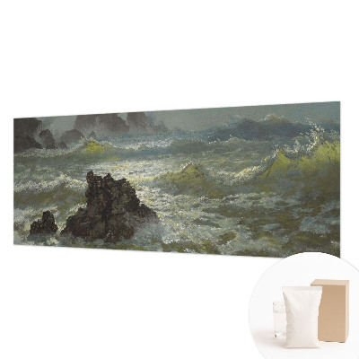 Mural decorativo con motivo de mar tempestuoso