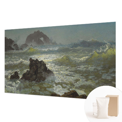 Mural decorativo con motivo de mar tempestuoso