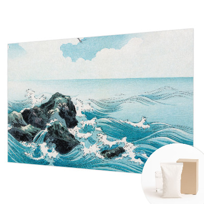 Fotomural decorativo para cabecero de cama con una escena marina