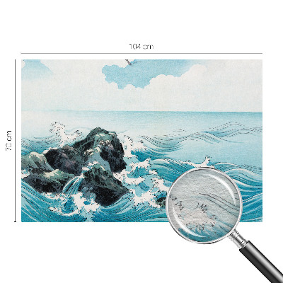 Fotomural decorativo para cabecero de cama con una escena marina