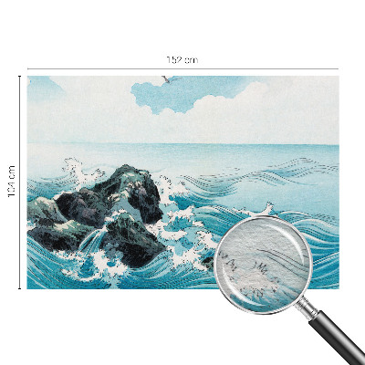 Fotomural decorativo para cabecero de cama con una escena marina