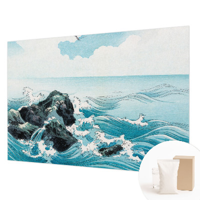 Fotomural decorativo para cabecero de cama con una escena marina