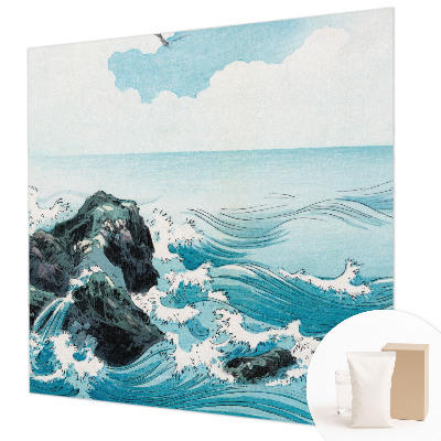 Fotomural decorativo para cabecero de cama con una escena marina