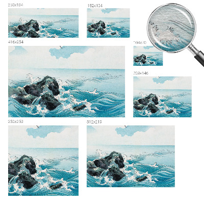 Fotomural decorativo para cabecero de cama con una escena marina