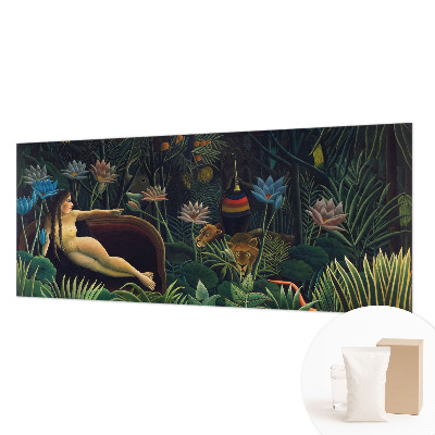 Papel mural texturado decorativo con diseño de selva exótica