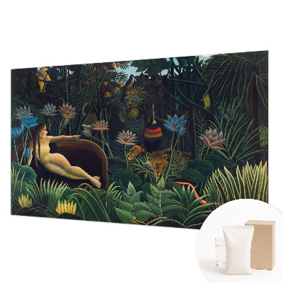 Papel mural texturado decorativo con diseño de selva exótica