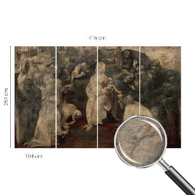 Mural decorativo con motivo «Encuentro espiritual»