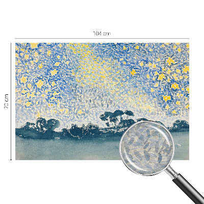 Mural decorativo con motivo de abstracción de estrella
