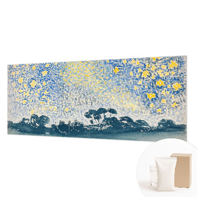 Mural decorativo con motivo de abstracción de estrella
