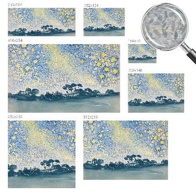 Mural decorativo con motivo de abstracción de estrella