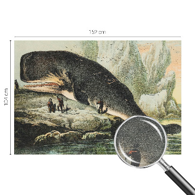 Fotomural decorativo para cabecero de cama con motivo de gigantismo marino