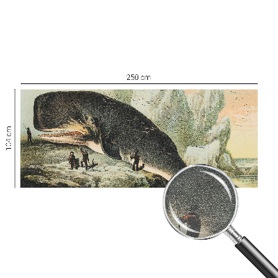 Fotomural decorativo para cabecero de cama con motivo de gigantismo marino