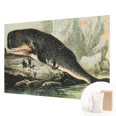 Fotomural decorativo para cabecero de cama con motivo de gigantismo marino