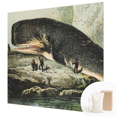 Fotomural decorativo para cabecero de cama con motivo de gigantismo marino