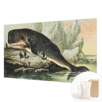 Fotomural decorativo para cabecero de cama con motivo de gigantismo marino