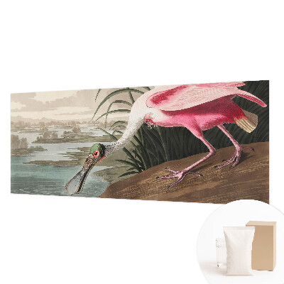 Papel mural con patrón decorativo con diseño de ave exótica