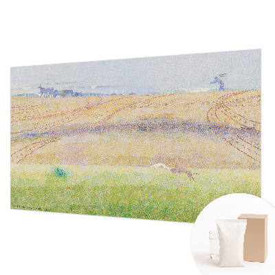 Mural de pared con estampado hermoso con motivo de campo de verano