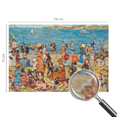 Fotomural decorativo para cabecero de cama con una escena de playa