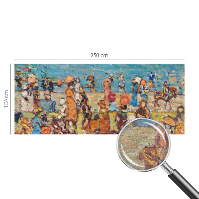 Fotomural decorativo para cabecero de cama con una escena de playa