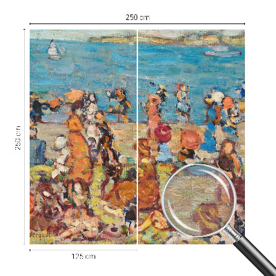 Fotomural decorativo para cabecero de cama con una escena de playa