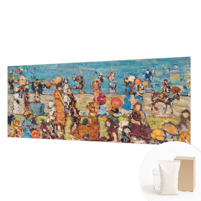 Fotomural decorativo para cabecero de cama con una escena de playa