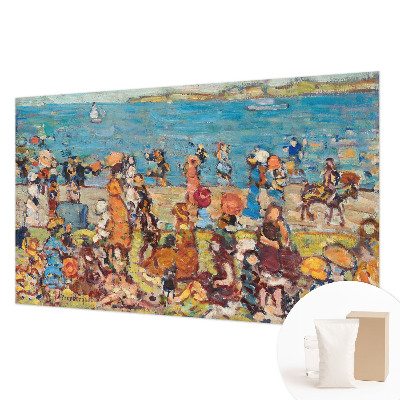 Fotomural decorativo para cabecero de cama con una escena de playa