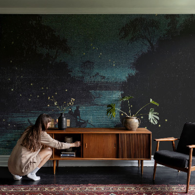 Papel mural con patrón decorativo con el diseño 