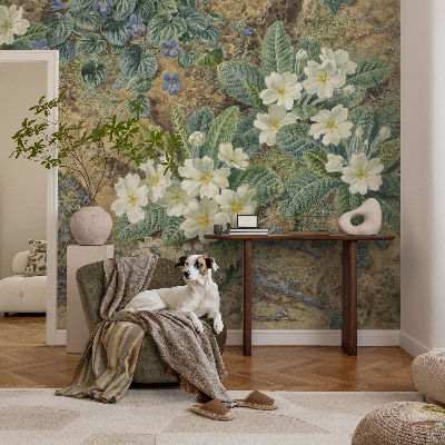 Papel mural texturado decorativo con estampado 