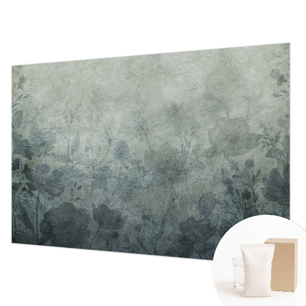 Papel mural con patrón decorativo con diseño de motivos vegetales