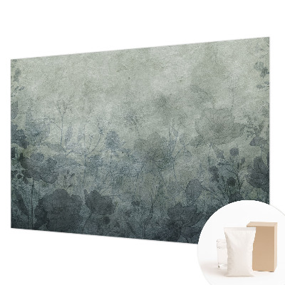 Papel mural con patrón decorativo con diseño de motivos vegetales