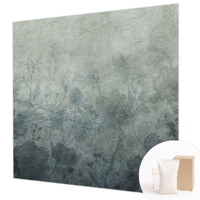 Papel mural con patrón decorativo con diseño de motivos vegetales