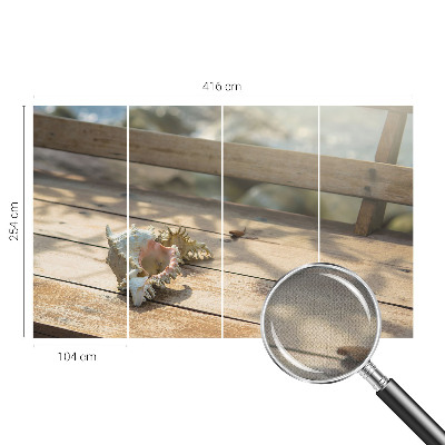 Fotomural decorativo para cabecero de cama con una escena relajante