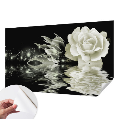 Papel mural texturado decorativo en tono rosa luminosa
