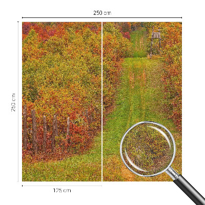 Mural de pared con estampado hermoso colores otoñales