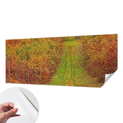 Mural de pared con estampado hermoso en tonos otoñales
