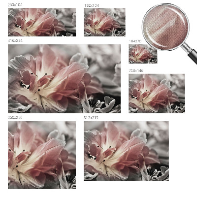 Fotomural decorativo para cabecero de cama Flor pastel