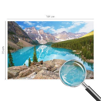 Papel mural texturado decorativo Lago azul