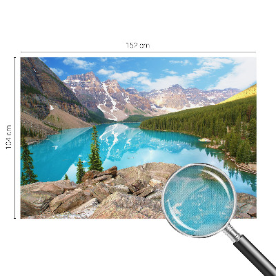 Papel mural texturado decorativo Lago azul