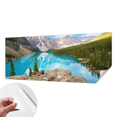 Papel mural texturado decorativo Lago azul