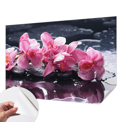 Fotomural decorativo para cabecero de cama con diseño de elegancia floral para cabecero