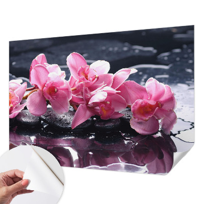 Fotomural decorativo para cabecero de cama con diseño de elegancia floral para cabecero