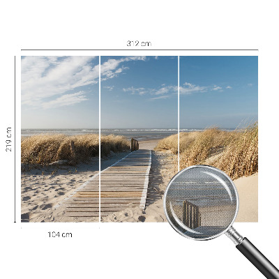 Papel mural con patrón decorativo Sendero marítimo