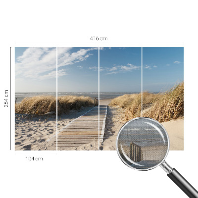 Papel mural con patrón decorativo Sendero marítimo