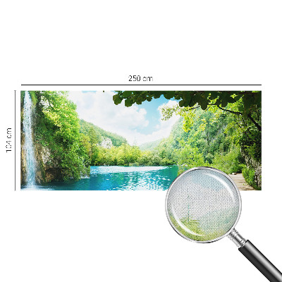 Mural de pared con estampado hermoso oasis natural