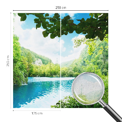 Mural de pared con estampado hermoso oasis natural