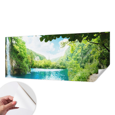 Mural de pared con estampado hermoso oasis natural