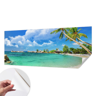Mural de pared con estampado hermoso con diseño de paraíso tropical