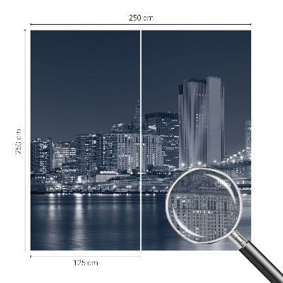 Papel mural texturado decorativo Ciudad nocturna