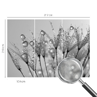 Papel mural con patrón decorativo Delicadeza húmeda