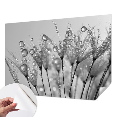 Papel mural con patrón decorativo con acabado que resalta una delicadeza húmeda